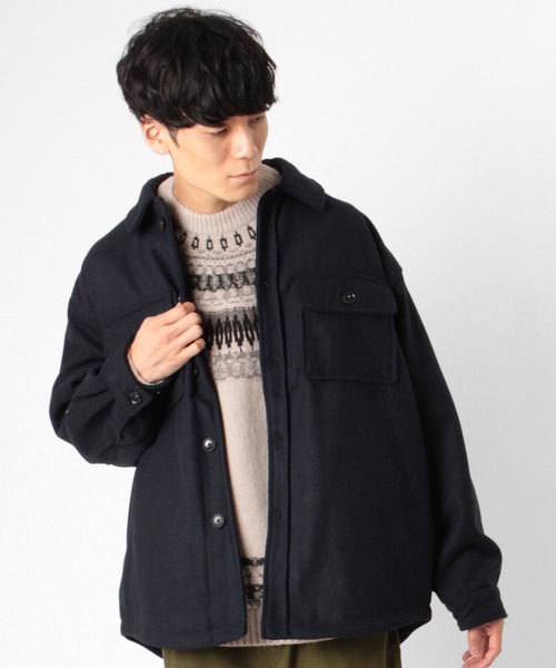 【タグ付き新品】 フルカウント　日本製　ウールジャケット　cpo ジャケット セール】ウールブレンドCPOジャケット（ブルゾン）｜make a ray