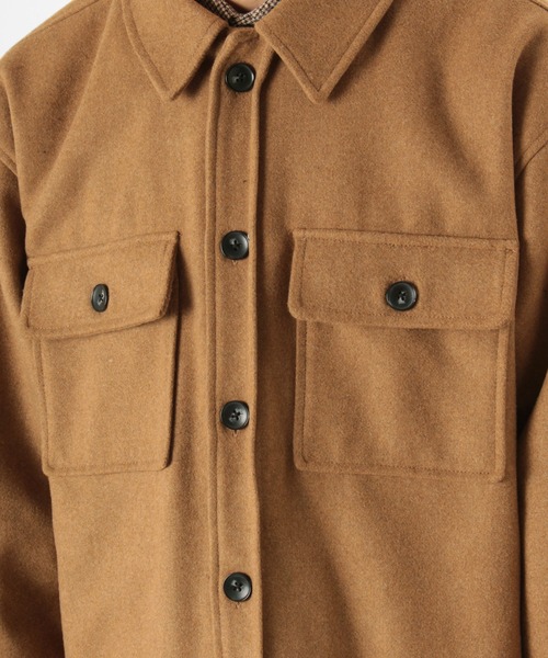 make a ray!（メイク ア レイ！）の「ウールブレンドCPOジャケット（ブルゾン・メンズ・ネイビー/ライトブルー/キャメル/チャコールグレー・XL/L/M）」の12枚目の写真