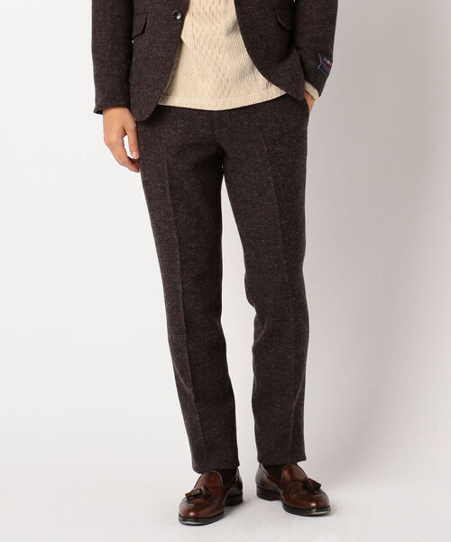 GLOSTER（グロスター）の「ブリティッシュウール セットアップ スラックス パンツ（スラックス・メンズ・チャコールグレー/ブラウン/インディゴブルー/ダークネイビー・S/M/L/XL）」の3枚目の写真