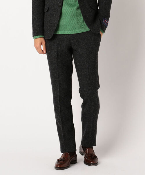 GLOSTER（グロスター）の「ブリティッシュウール セットアップ スラックス パンツ（スラックス・メンズ・チャコールグレー/ブラウン/インディゴブルー/ダークネイビー・S/M/L/XL）」の2枚目の写真