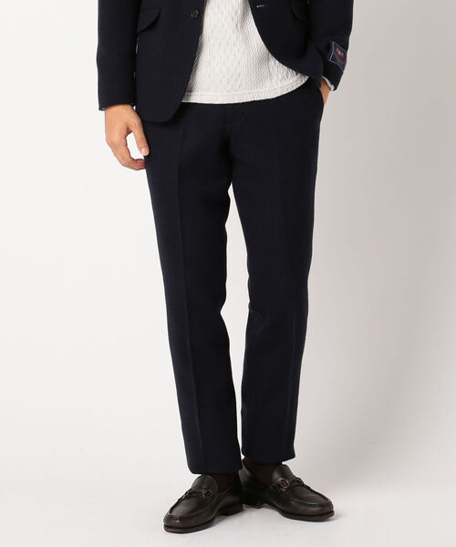 GLOSTER（グロスター）の「ブリティッシュウール セットアップ スラックス パンツ（スラックス・メンズ・チャコールグレー/ブラウン/インディゴブルー/ダークネイビー・S/M/L/XL）」の4枚目の写真
