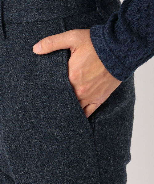 GLOSTER（グロスター）の「ブリティッシュウール セットアップ スラックス パンツ（スラックス・メンズ・チャコールグレー/ブラウン/インディゴブルー/ダークネイビー・S/M/L/XL）」の14枚目の写真