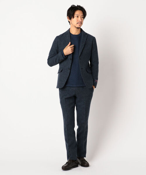 GLOSTER（グロスター）の「ブリティッシュウール セットアップ スラックス パンツ（スラックス・メンズ・チャコールグレー/ブラウン/インディゴブルー/ダークネイビー・S/M/L/XL）」の10枚目の写真