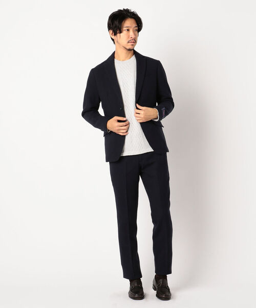 GLOSTER（グロスター）の「ブリティッシュウール セットアップ スラックス パンツ（スラックス・メンズ・チャコールグレー/ブラウン/インディゴブルー/ダークネイビー・S/M/L/XL）」の8枚目の写真