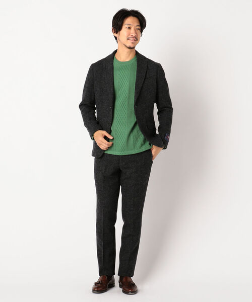 GLOSTER（グロスター）の「ブリティッシュウール セットアップ スラックス パンツ（スラックス・メンズ・チャコールグレー/ブラウン/インディゴブルー/ダークネイビー・S/M/L/XL）」の5枚目の写真