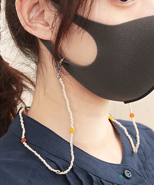 チチカカ（チチカカ）の「チコフロルビーズ2wayネックレス（ネックレス・レディース・ホワイト/ブルー・FREE）」の2枚目の写真