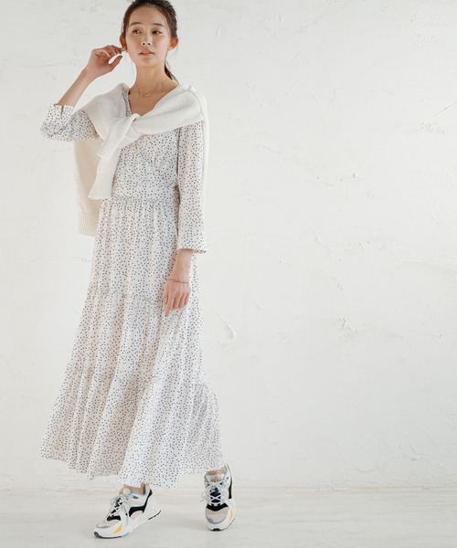 LOUNGEDRESS（ラウンジドレス）の「【WEB限定】ドットティアード