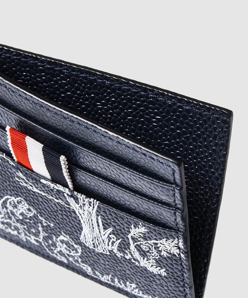 THOM BROWNE（トムブラウン）の「SINGLE CARD HOLDER W/ NOTE COMPARTMENT IN 3D TOILE PRINT ON CAVIAR（カードケース・メンズ・その他・ONE SIZE）」の3枚目の写真