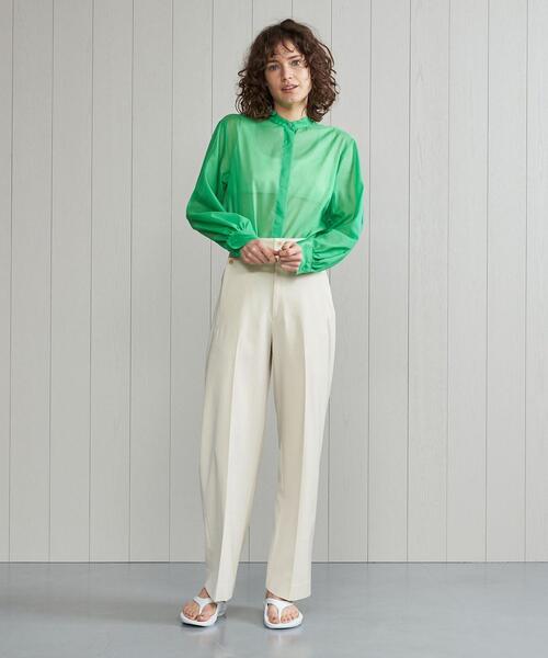 H BEAUTY&YOUTH SHEER SHIRTS ベージュグリーン エイチ ビューティー＆ユースのシアー シャツの商品一覧