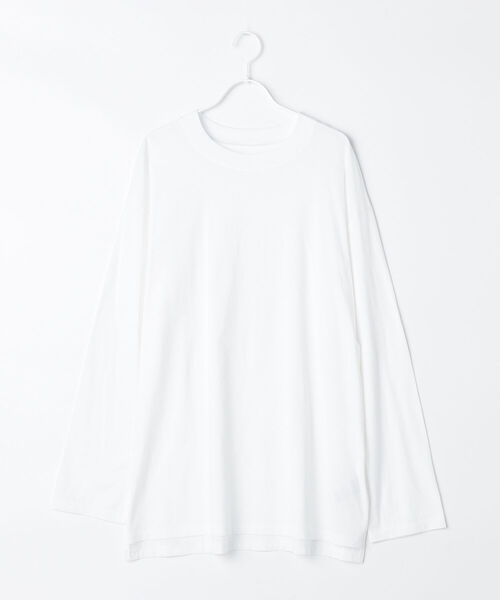 grace grace (グラスグラス)の「オーバーサイズクルーロンT(Tシャツ/カットソー・レディース・ホワイト/アイボリー/ベビーピンク・FREE)」の8枚目の写真