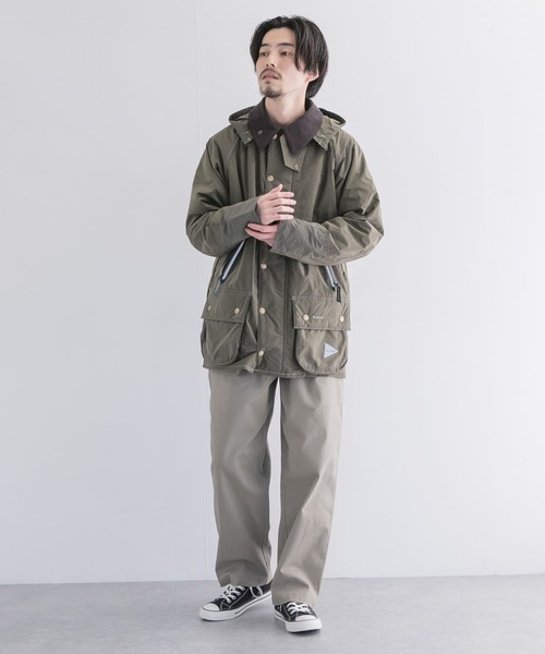 and wander（アンドワンダー）の「and wander BARBOUR RIP JACKET