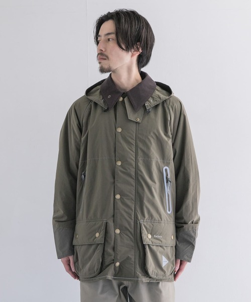 and wander（アンドワンダー）の「and wander BARBOUR RIP JACKET