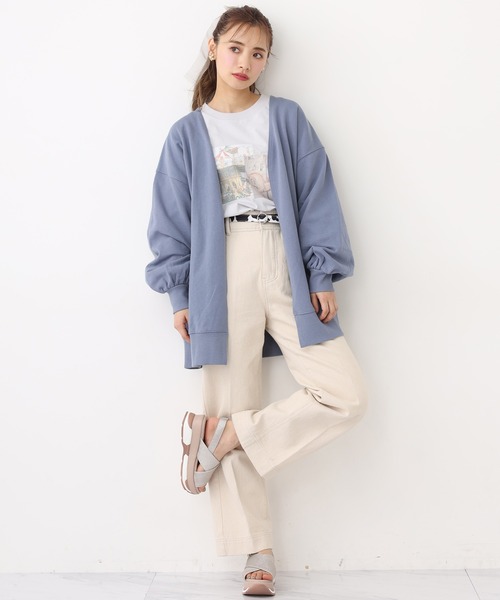 one after another NICE CLAUP（ワンアフターアナザーナイスクラップ）の「ベルト付アソートデニムパンツ（デニムパンツ・レディース・ライトブルー/ネイビー/アイボリー/ラベンダー・SMALL/MEDIUM）」の6枚目の写真