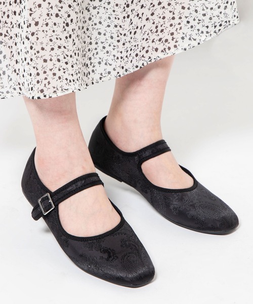 WEGO（ウィゴー）の「WEGO/カンフーシューズ（ドレスシューズ・レディース・ブラック/オフホワイト/その他1・MEDIUM/LARGE）」の2枚目の写真