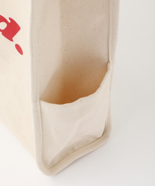 MILKFED.（ミルクフェド）の「PIPING SQUARE TOTE COOPER LOGO /A4収納 キャンバストートバッグ/ショルダーバッグ（トートバッグ・レディース・ホワイト/ブラック/ベージュ/レッド/ピンク・ONE SIZE）」の14枚目の写真