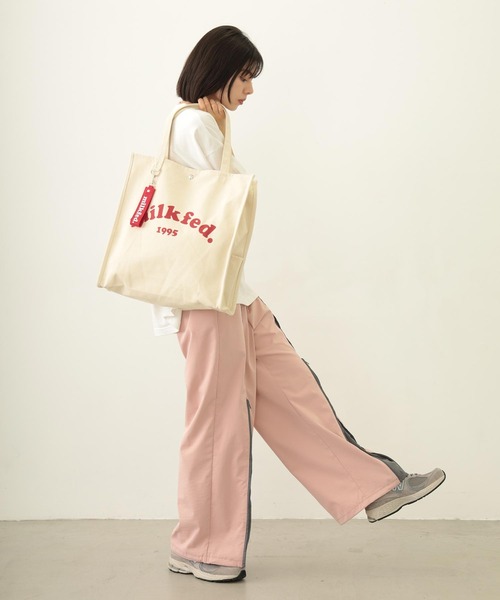 PIPING SQUARE TOTE COOPER LOGO /A4収納 キャンバストート