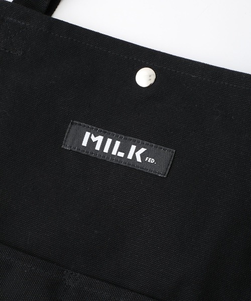 MILKFED.（ミルクフェド）の「PIPING SQUARE TOTE COOPER LOGO /A4収納 キャンバストートバッグ/ショルダーバッグ（トートバッグ・レディース・ホワイト/ブラック/ベージュ/レッド/ピンク・ONE SIZE）」の17枚目の写真
