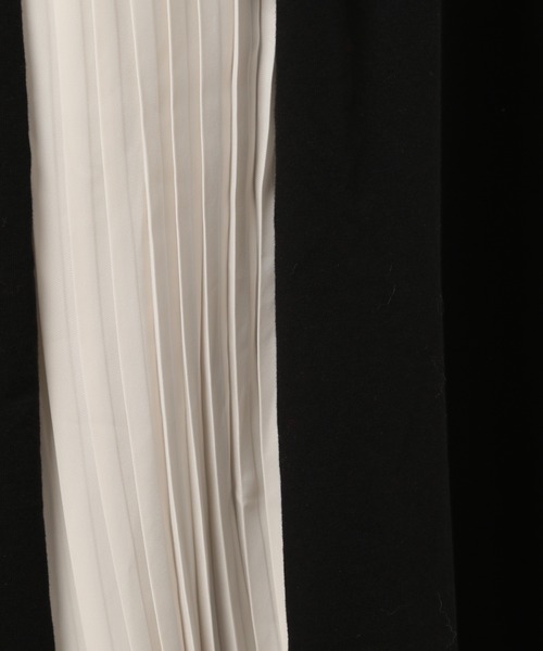 PAGEBOY(ページボーイ)の「サイドプリーツカットワンピース(ワンピース・レディース・ブラック×ホワイト/ブラック×ブラック/グレイッシュベージュ・FREE)」の15枚目の写真