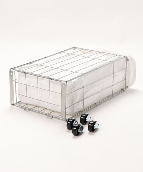 ブリッド フォールディング スクエアバスケット 収納 / BRID FOLDING LAUNDRY SQUARE BASKET with CASTER［40L_SLIM］（収納グッズ）｜WIRE ARTS & PRO.（ワイヤーアーツアンドプロ）