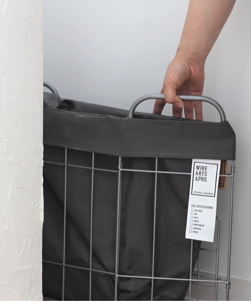 ブリッド フォールディング スクエアバスケット 収納 / BRID FOLDING LAUNDRY SQUARE BASKET with CASTER［40L_SLIM］（収納グッズ）｜WIRE ARTS & PRO.（ワイヤーアーツアンドプロ）