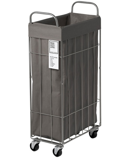 ブリッド フォールディング スクエアバスケット 収納 / BRID FOLDING LAUNDRY SQUARE BASKET with CASTER［40L_SLIM］（収納グッズ）｜WIRE ARTS & PRO.（ワイヤーアーツアンドプロ）