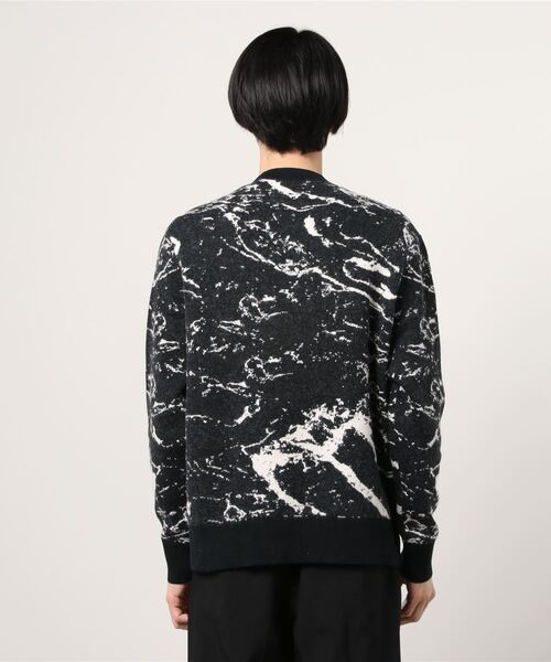 ALLSAINTS(オールセインツ)の「MARBLE SAINTS CREW JUMPER | MARBLE SAINTS クルー ニット・セーター(ニット/セーター・メンズ・ブラック・S/M/XS)」の2枚目の写真