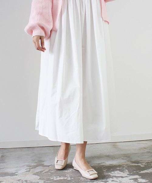 MODE ROBE（モードローブ）の「ギャザーロングシャツワンピース（シャツワンピース・レディース・ブルー/ホワイト・FREE）」の15枚目の写真