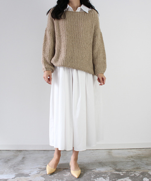 MODE ROBE（モードローブ）の「ギャザーロングシャツワンピース（シャツワンピース・レディース・ブルー/ホワイト・FREE）」の19枚目の写真