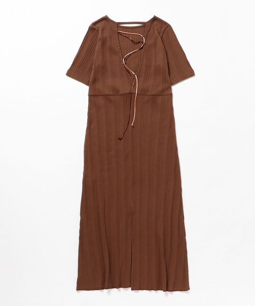 G8851*Ray BEAMS レイビームス☆Aライン☆ワンピース☆茶ブラウン レイビームス(Ray BEAMS) ワンピース | 通販・人気ランキング
