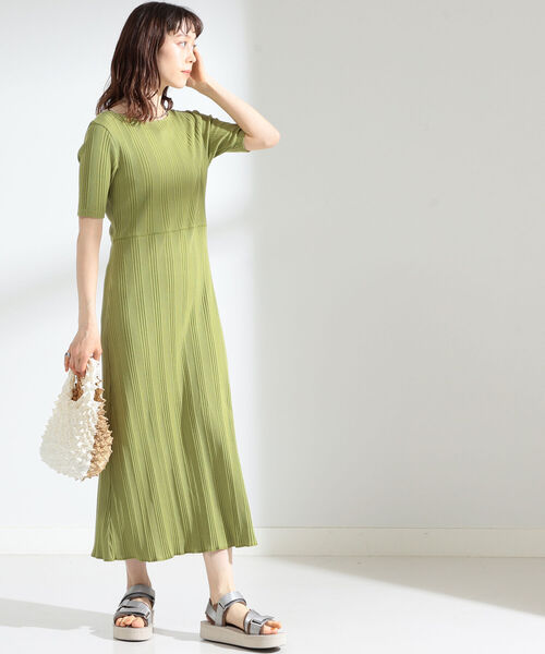 Ray BEAMS(レイビームス)の「Ray BEAMS / リブ バック レースアップ ワンピース(ワンピース・レディース・ブラック/ダークブラウン/グリーン系その他3・ONE SIZE)」の22枚目の写真