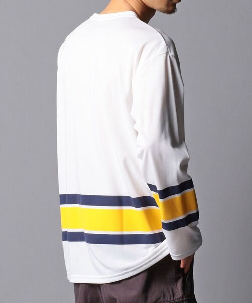 DESCENTE（デサント）の「【DESCENTE ddd/デサント ディーディーディー】DHMRJB61 POCKET T-SHIRT Tシャツ ポケット（Tシャツ/カットソー・メンズ・グリーン/イエロー・M/L）」の2枚目の写真