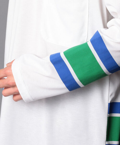 DESCENTE（デサント）の「【DESCENTE ddd/デサント ディーディーディー】DHMRJB61 POCKET T-SHIRT Tシャツ ポケット（Tシャツ/カットソー・メンズ・グリーン/イエロー・M/L）」の7枚目の写真