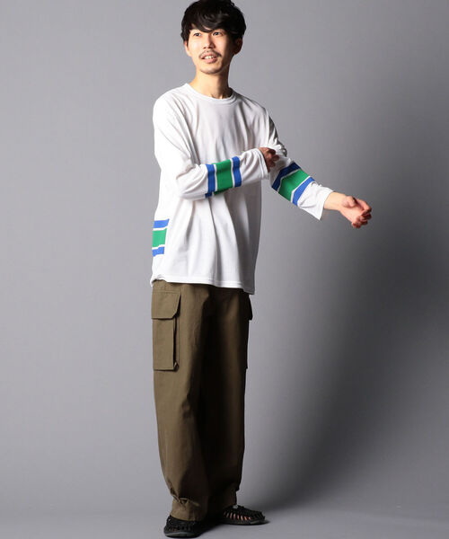 DESCENTE（デサント）の「【DESCENTE ddd/デサント ディーディーディー】DHMRJB61 POCKET T-SHIRT Tシャツ ポケット（Tシャツ/カットソー・メンズ・グリーン/イエロー・M/L）」の13枚目の写真