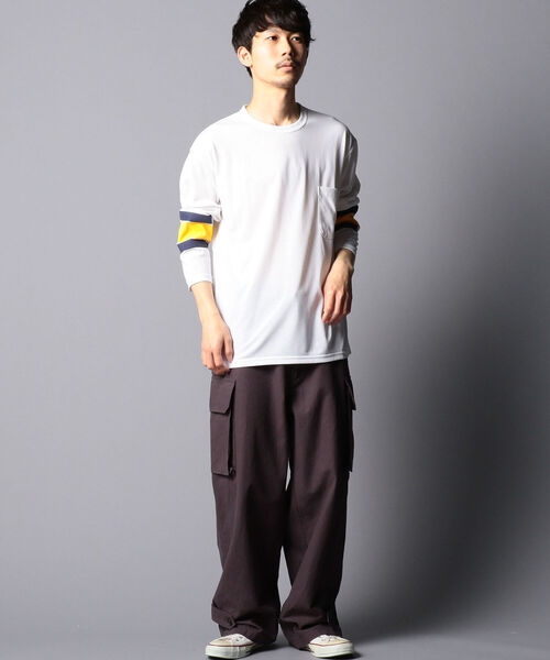 DESCENTE（デサント）の「【DESCENTE ddd/デサント ディーディーディー】DHMRJB61 POCKET T-SHIRT Tシャツ ポケット（Tシャツ/カットソー・メンズ・グリーン/イエロー・M/L）」の14枚目の写真