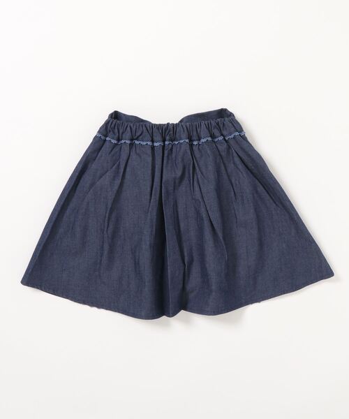 axes femme（アクシーズファム）の「切替デザインデニムスカパン（デニムパンツ・キッズ・ワンウォッシュ/インディゴブルー・MEDIUM/SMALL/X-LARGE/XX-LARGE/LARGE）」の3枚目の写真