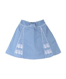 切替デザインデニムスカパン