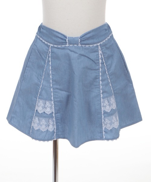 axes femme（アクシーズファム）の「切替デザインデニムスカパン（デニムパンツ・キッズ・ワンウォッシュ/インディゴブルー・MEDIUM/SMALL/X-LARGE/XX-LARGE/LARGE）」の14枚目の写真