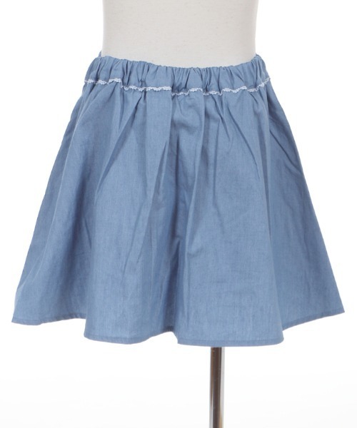 axes femme（アクシーズファム）の「切替デザインデニムスカパン（デニムパンツ・キッズ・ワンウォッシュ/インディゴブルー・MEDIUM/SMALL/X-LARGE/XX-LARGE/LARGE）」の16枚目の写真