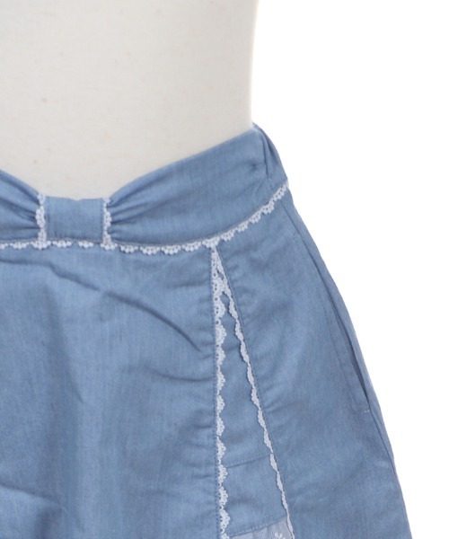 axes femme（アクシーズファム）の「切替デザインデニムスカパン（デニムパンツ・キッズ・ワンウォッシュ/インディゴブルー・MEDIUM/SMALL/X-LARGE/XX-LARGE/LARGE）」の17枚目の写真