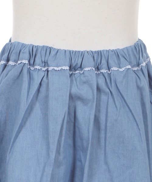 axes femme（アクシーズファム）の「切替デザインデニムスカパン（デニムパンツ・キッズ・ワンウォッシュ/インディゴブルー・MEDIUM/SMALL/X-LARGE/XX-LARGE/LARGE）」の22枚目の写真