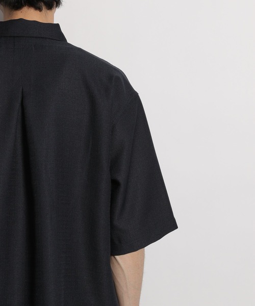 niko and...（ニコアンド）の「半袖ZIPワークシャツ（シャツ/ブラウス・メンズ・ネイビー/ブルー・MEDIUM/LARGE）」の6枚目の写真