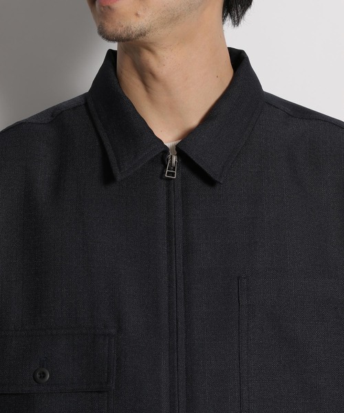 niko and...（ニコアンド）の「半袖ZIPワークシャツ（シャツ/ブラウス・メンズ・ネイビー/ブルー・MEDIUM/LARGE）」の16枚目の写真