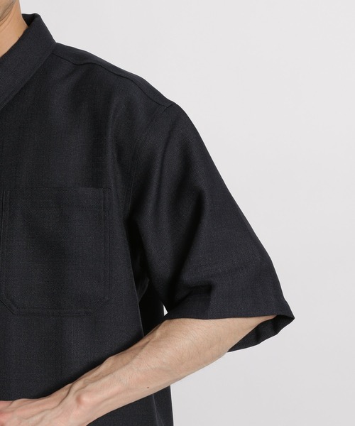 niko and...（ニコアンド）の「半袖ZIPワークシャツ（シャツ/ブラウス・メンズ・ネイビー/ブルー・MEDIUM/LARGE）」の8枚目の写真