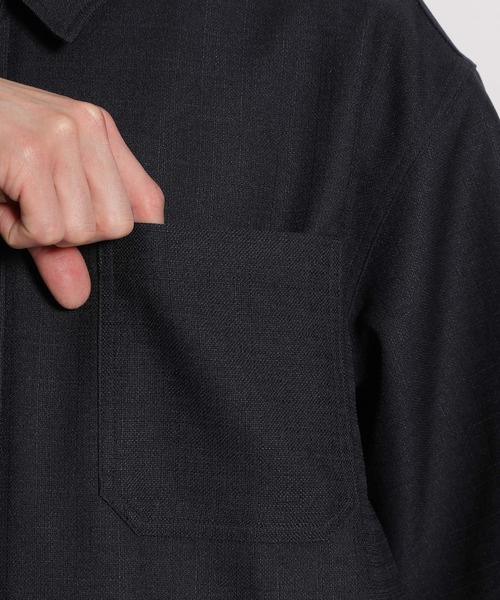 niko and...（ニコアンド）の「半袖ZIPワークシャツ（シャツ/ブラウス・メンズ・ネイビー/ブルー・MEDIUM/LARGE）」の12枚目の写真