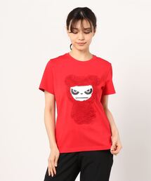 HIPANDA（ハイパンダ）の「HIPANDA ハイパンダ レディース スノーパンダプリント 半袖Tシャツ（Tシャツ/カットソー）」