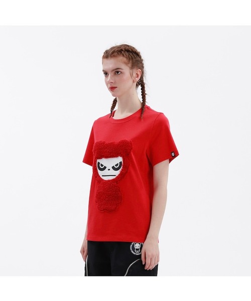 HIPANDA(ハイパンダ)の「HIPANDA ハイパンダ レディース スノーパンダプリント 半袖Tシャツ(Tシャツ/カットソー・レディース・ホワイト/レッド/ネイビー・LARGE/X-LARGE/MEDIUM/SMALL)」の9枚目の写真
