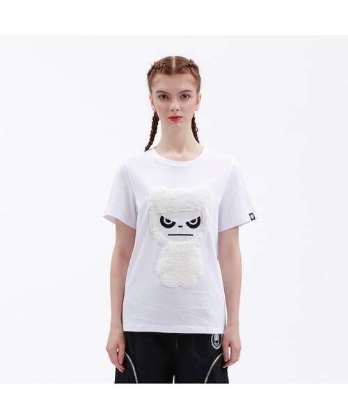 HIPANDA(ハイパンダ)の「HIPANDA ハイパンダ レディース スノーパンダプリント 半袖Tシャツ(Tシャツ/カットソー・レディース・ホワイト/レッド/ネイビー・LARGE/X-LARGE/MEDIUM/SMALL)」の10枚目の写真