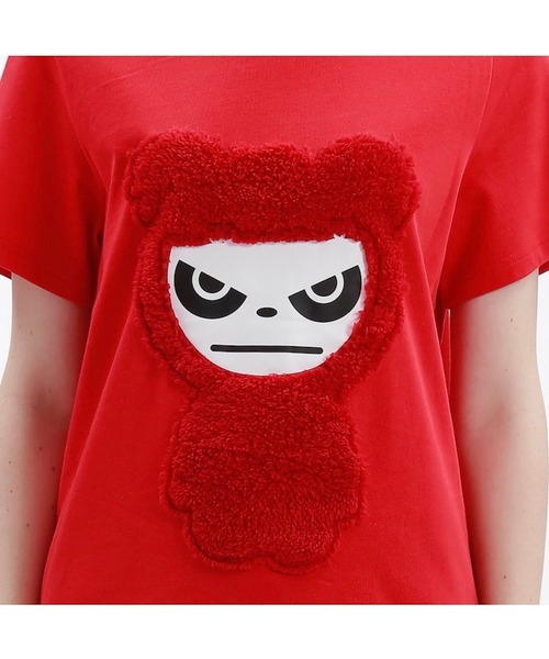 HIPANDA(ハイパンダ)の「HIPANDA ハイパンダ レディース スノーパンダプリント 半袖Tシャツ(Tシャツ/カットソー・レディース・ホワイト/レッド/ネイビー・LARGE/X-LARGE/MEDIUM/SMALL)」の4枚目の写真