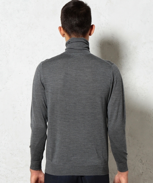 green label relaxing（グリーンレーベルリラクシング）の「□BASIC HI/G TTL/N 16G ニット（ニット/セーター・メンズ・ホワイト/ブラック/グレー・SMALL/MEDIUM/LARGE）」の11枚目の写真