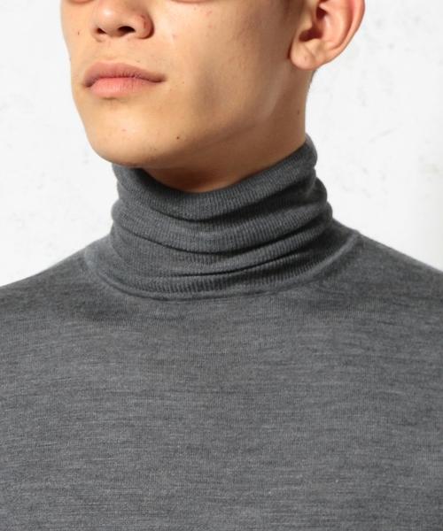 green label relaxing（グリーンレーベルリラクシング）の「□BASIC HI/G TTL/N 16G ニット（ニット/セーター・メンズ・ホワイト/ブラック/グレー・SMALL/MEDIUM/LARGE）」の15枚目の写真